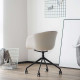 U Shape Armchair, W57, Grey with Wheels U Shape Armchair, W57, Grey with Wheels